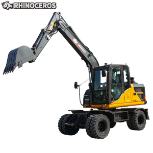 mini wheel excavator